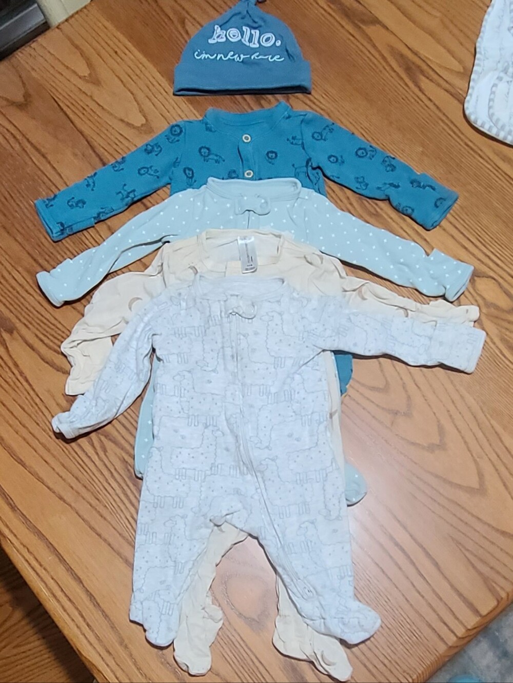 Lot Newborn Footie Onesies